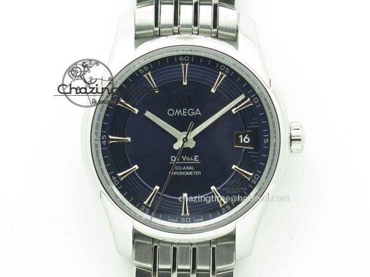 0310 Affordable Seamaster Diver 300M ZF 1:1 Best Edition Blue Ceramic Gray Dial on SS Bracelet A 7734